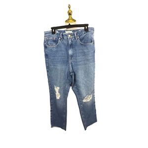 Good American Blue Straight Leg Jeans